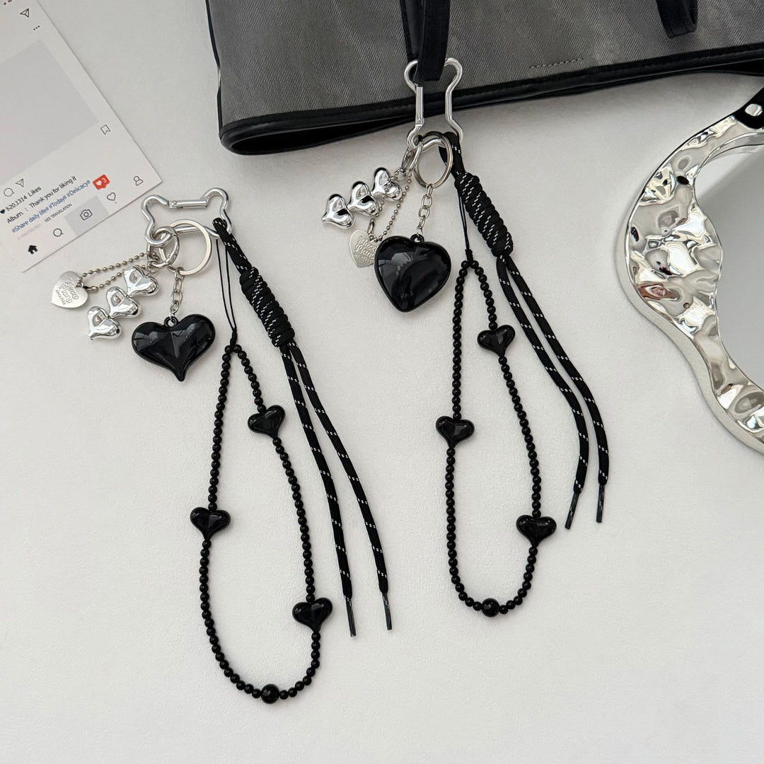 Elegant Heart Charm Keychain Bowlift