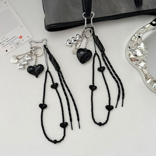 Elegant Heart Charm Keychain Bowlift