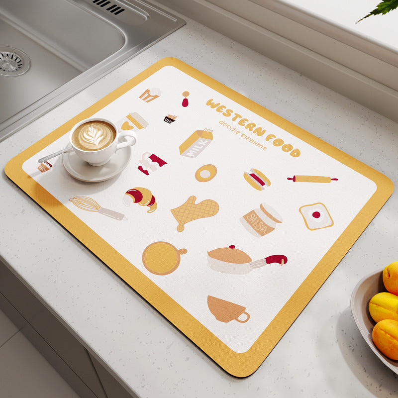 Geometric Patterned Kitchen Mat Bowlift