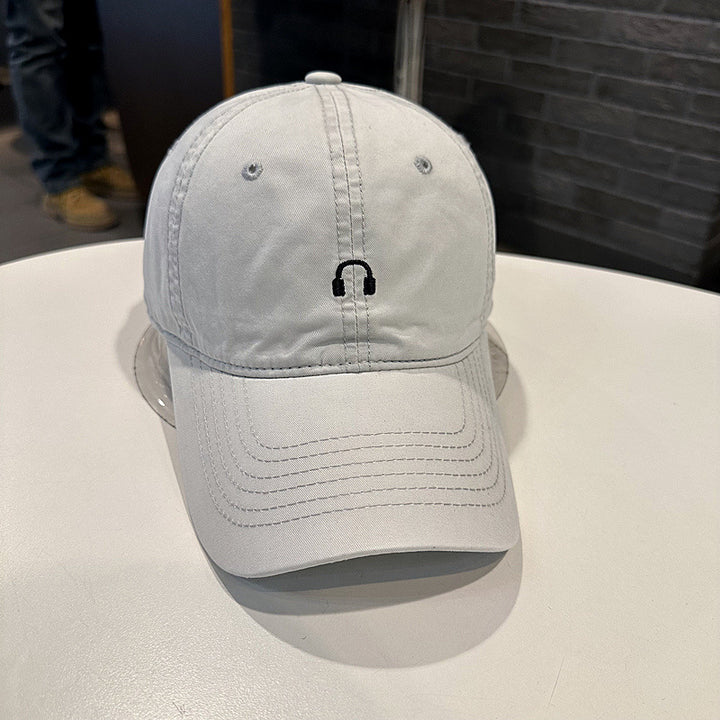 Unisex Cotton Twill Cap with Unique Music Emblem Bowlift