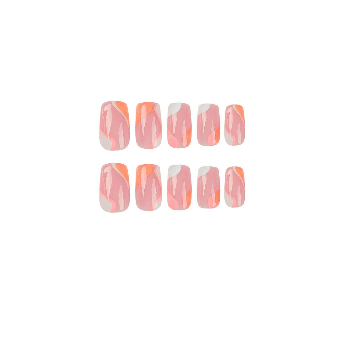 Elegant artificial nail extensions with modern gradient Bowlift