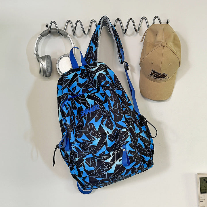 Geometric Pattern Casual Backpack Bowlift