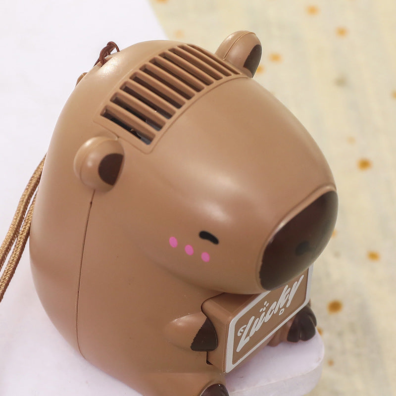 Ladies handheld fan in cute animal design Bowlift