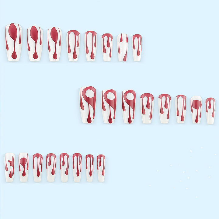 Creative drop design artificial nails Bowlift