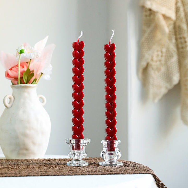Ribbed Stacked Sphere Decorative Scented Pillar Candle With Long Cotton Wick