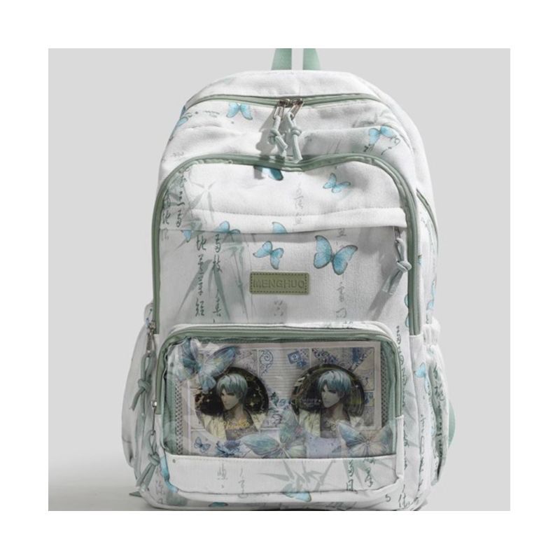 Stylish Butterfly Print Backpack Bowlift