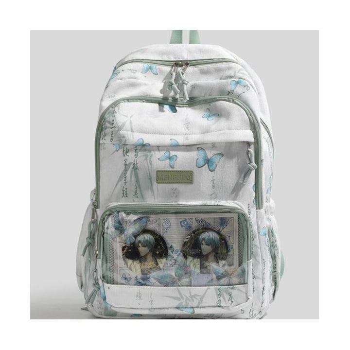 Stylish Butterfly Print Backpack Bowlift