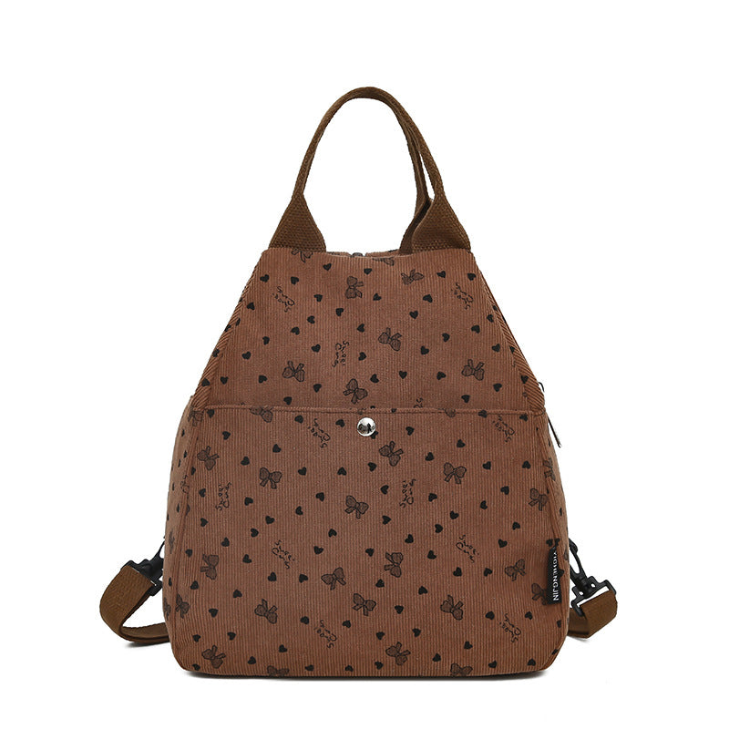 Cord Backpack with Playful Designs Bowlift