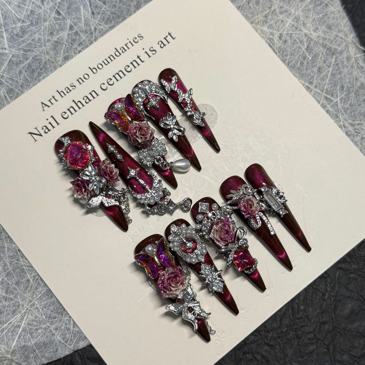 Decorative Rhinestone Nail Art Set