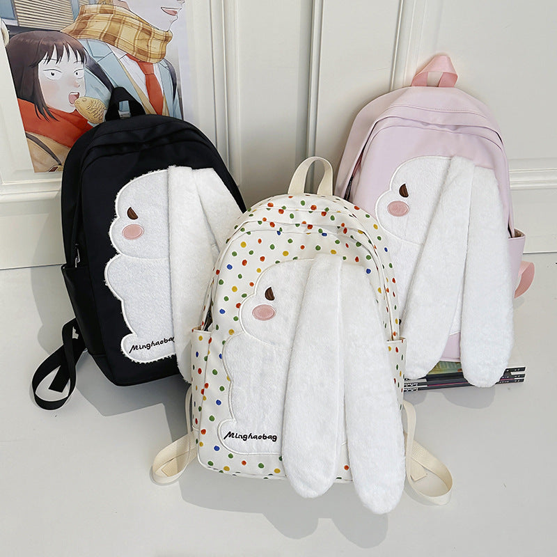 Adorable Plush Bunny Backpack Bowlift
