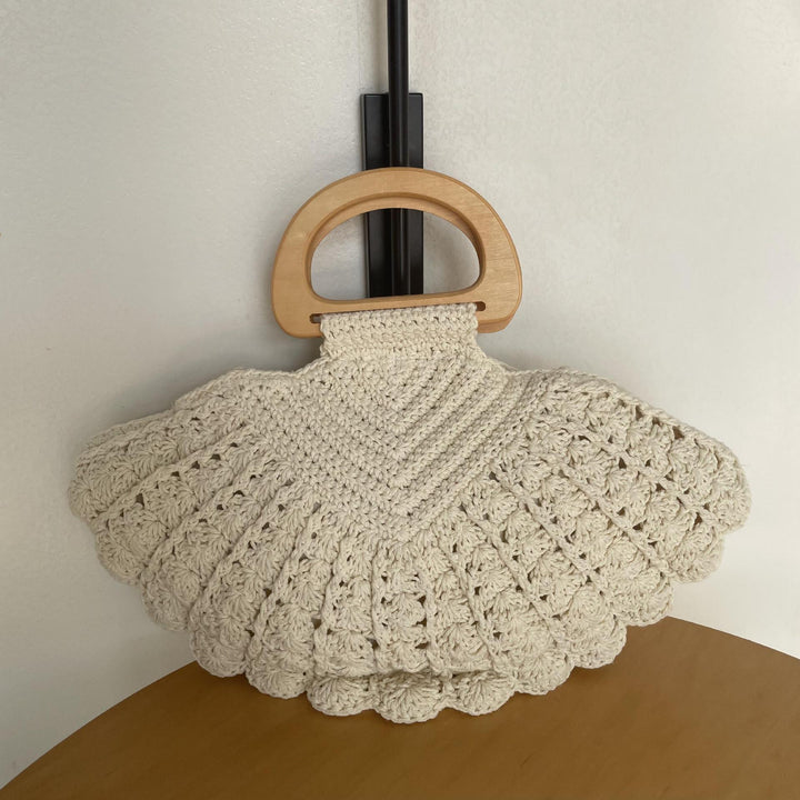 Hand-knotted Shoulder Bag Made of Cotton Bowlift