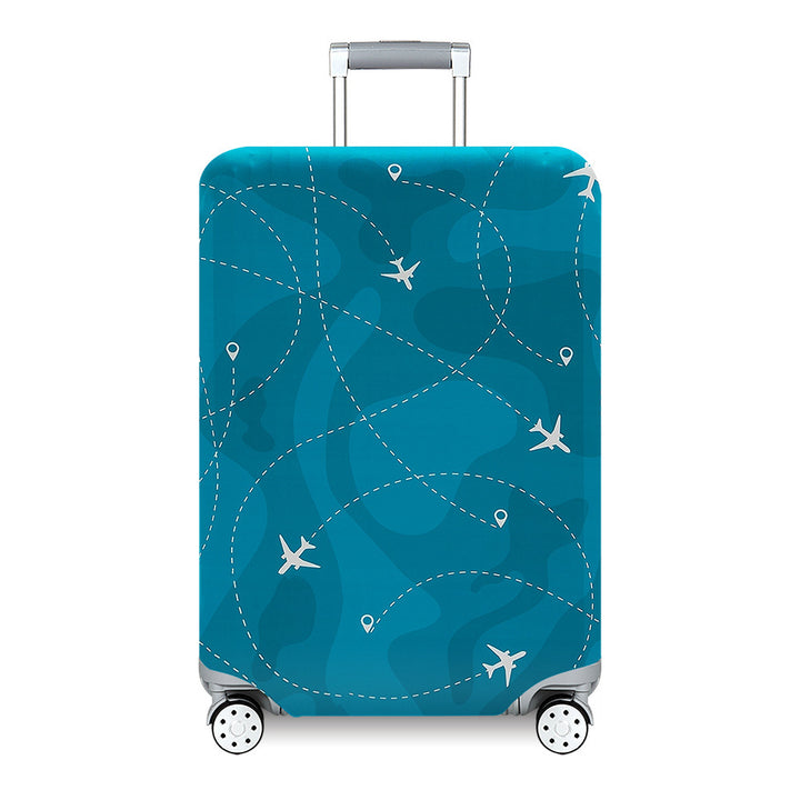 Unisex hard-shell travel suitcase with artistic landscape design Bowlift