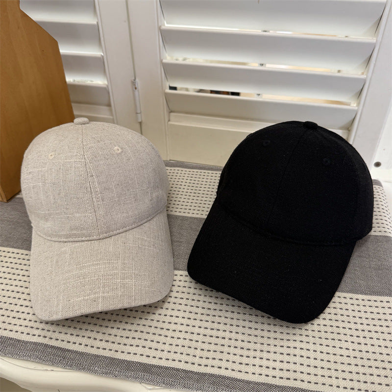 Women's Casual Textured Cotton Baseball Cap Bowlift