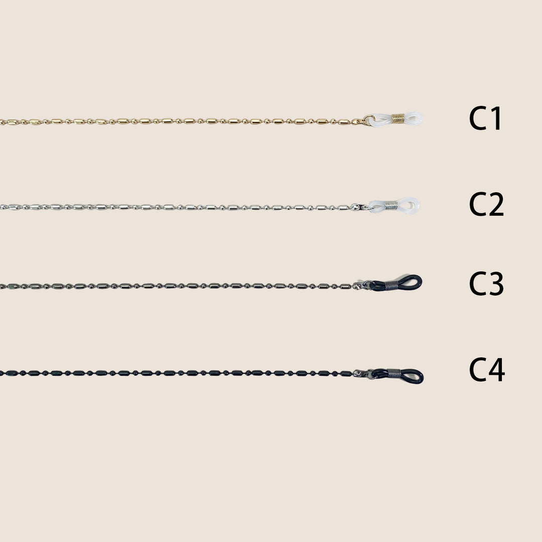 Metallic Eyewear Chain Holder Bowlift