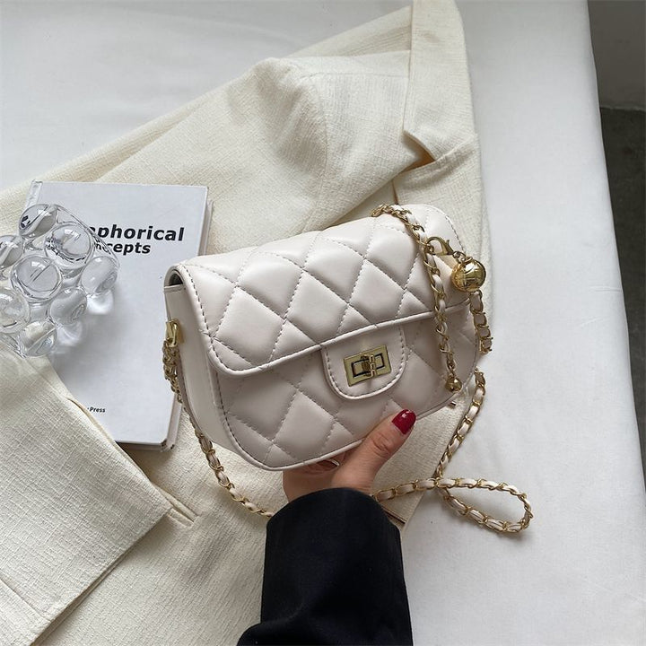 Quilted Chain-Strap Shoulder Bag Bowlift