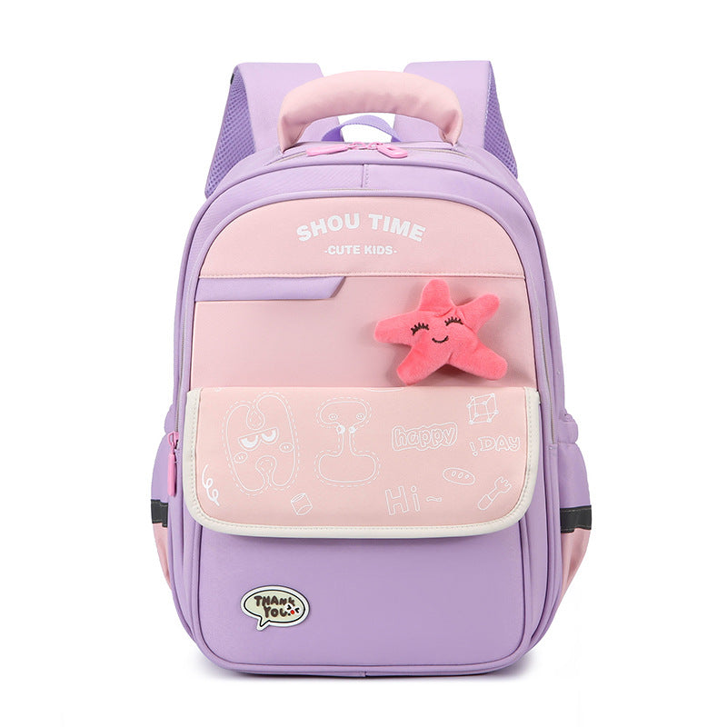 Kid's Playful Cartoon-Themed Backpack Bowlift