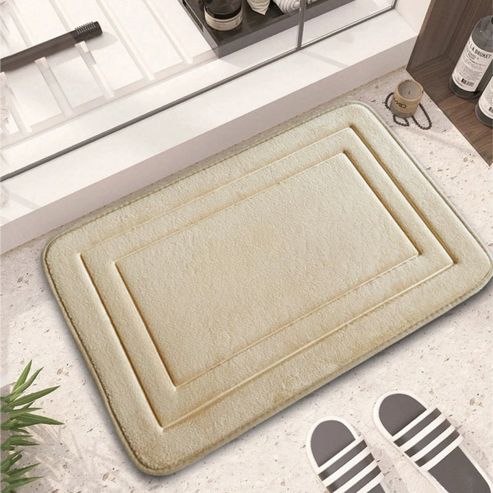 Soft Plush Rectangle Bath Mat Bowlift