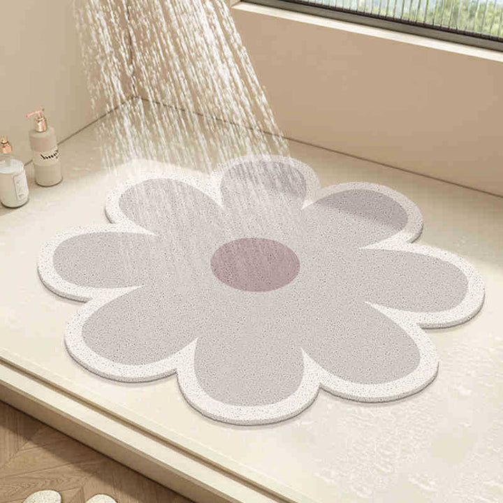 Floral Design Bath Mat Bowlift