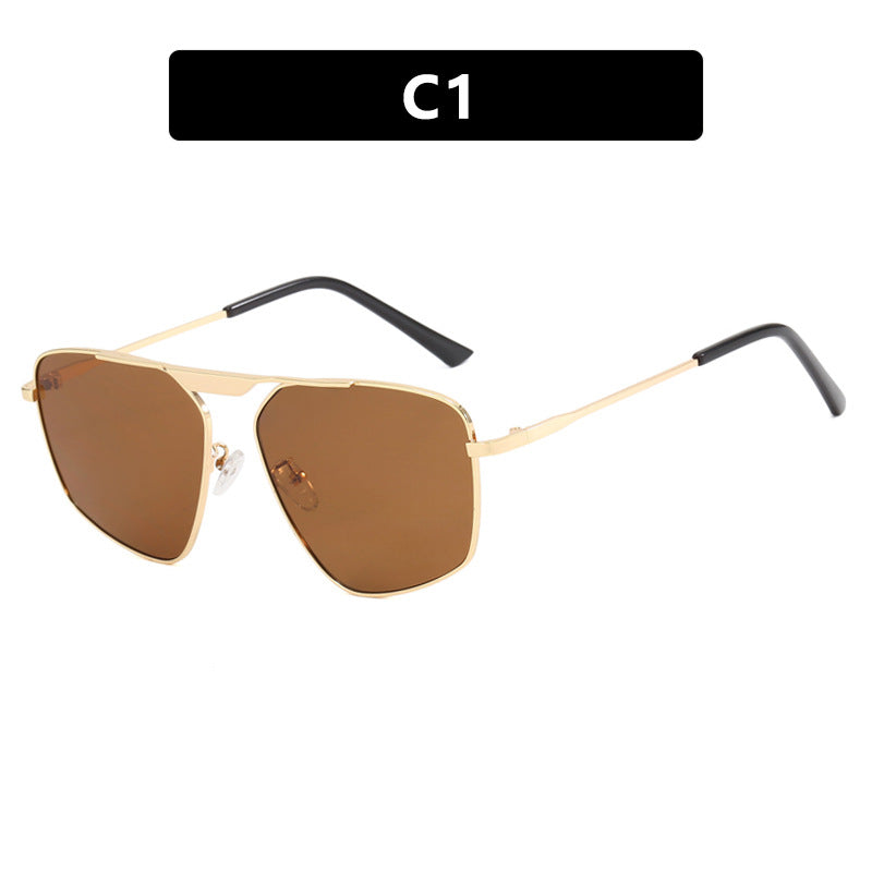 Women's sunglasses in a modern, geometric design with a sturdy metal frame Bowlift