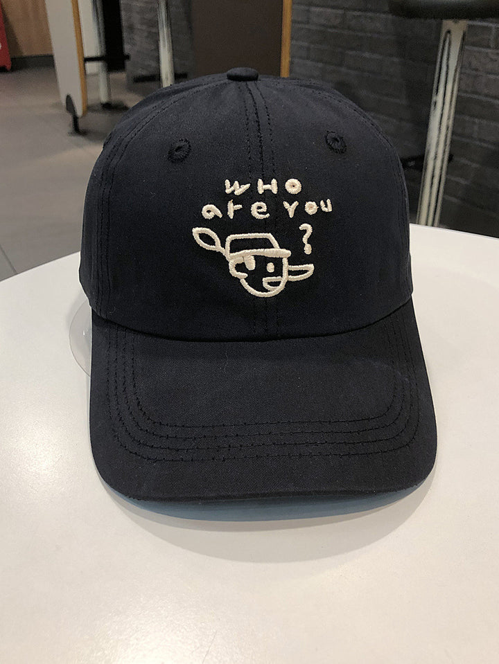 Men's Embroidered Character Casual Cap Bowlift