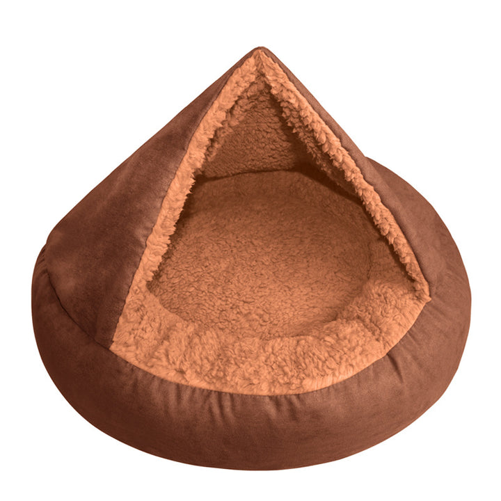 Cozy Triangle-Shaped Dog Bed