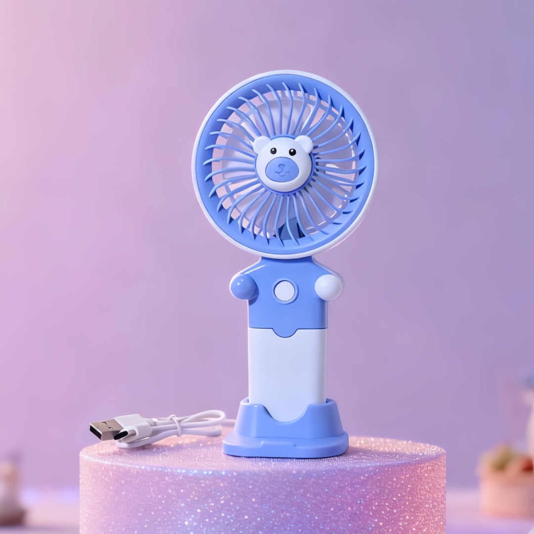 Ladies Portable USB Fan with Flexible Holder Bowlift
