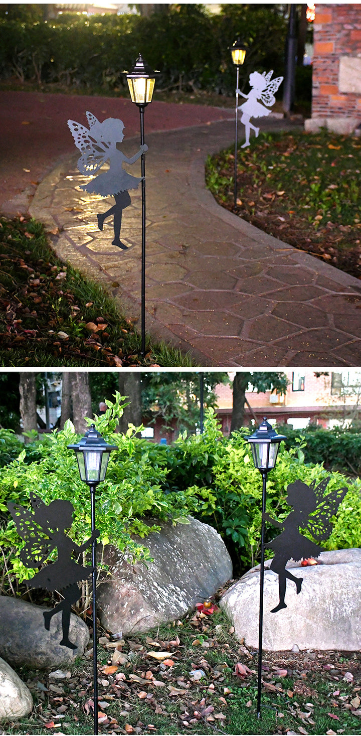 New Solar Lawn Light, Outdoor Waterproof Iron Fairy Garden Atmosphere Light