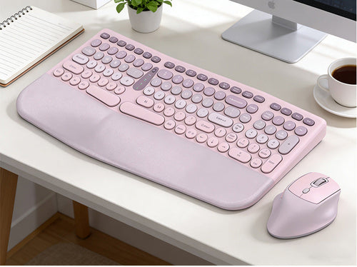 Ergonomic Wireless Keyboard and Mouse Combo Bowlift