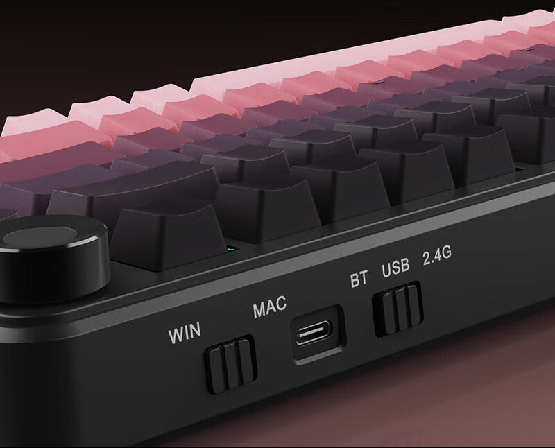 Mechanical Gaming Keyboard with Gasket Structure Bowlift