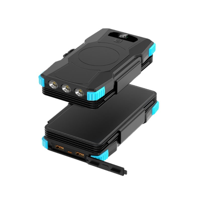 High-performance solar power bank with integrated LED lighting Bowlift