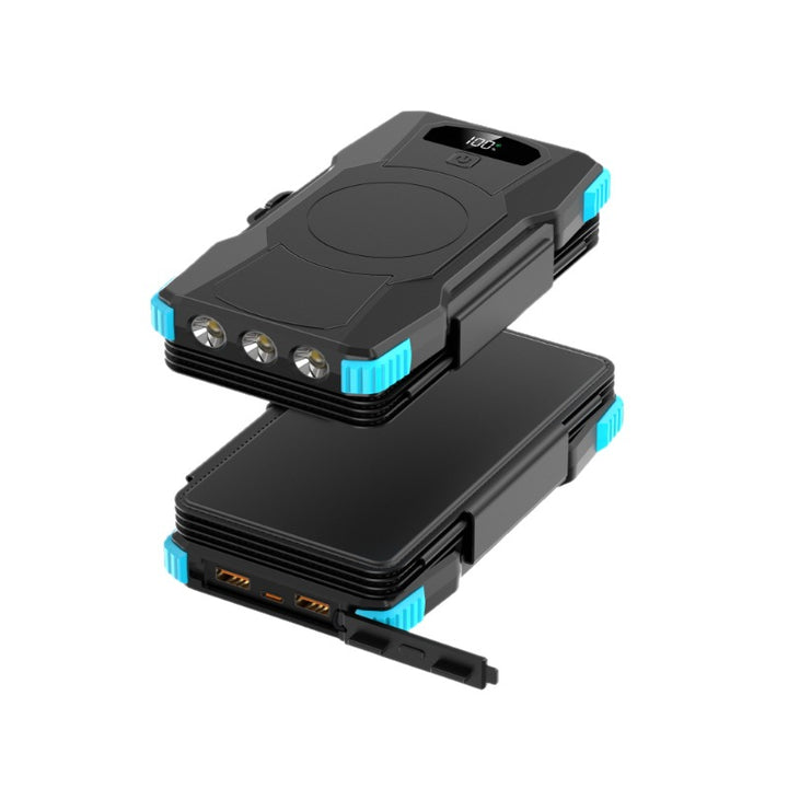 High-performance solar power bank with integrated LED lighting Bowlift