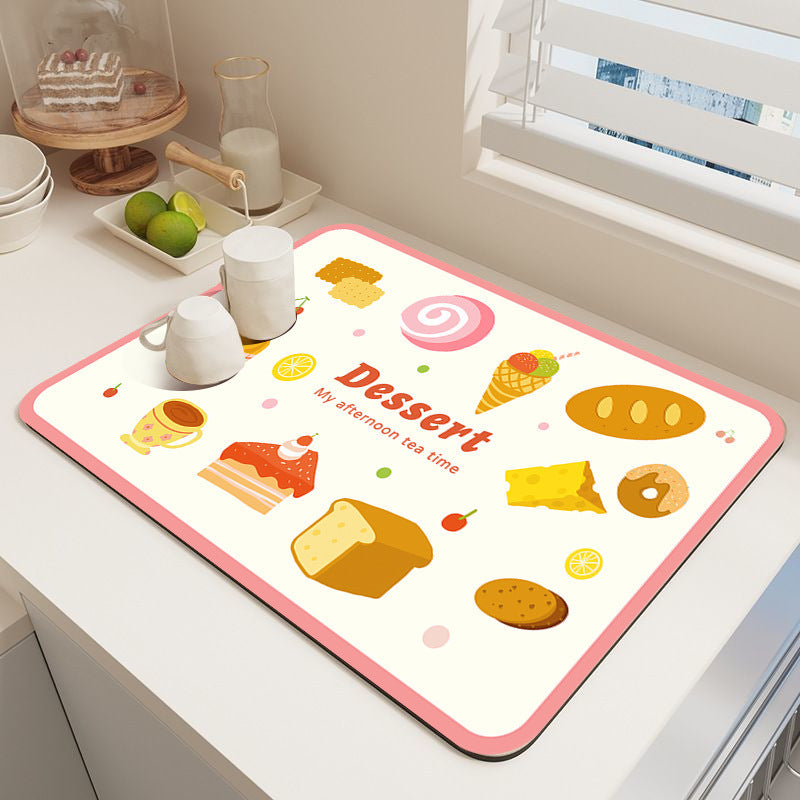 Dessert-Themed Kitchen Mat Bowlift