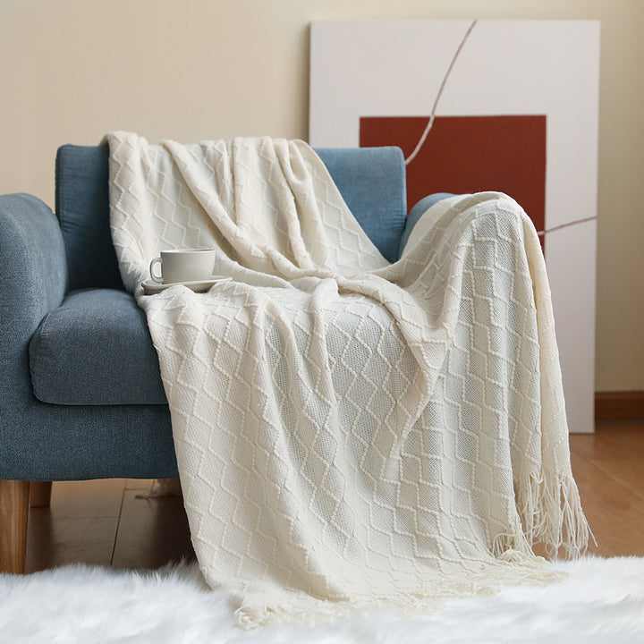 Cozy Knit Throw Blanket Bowlift