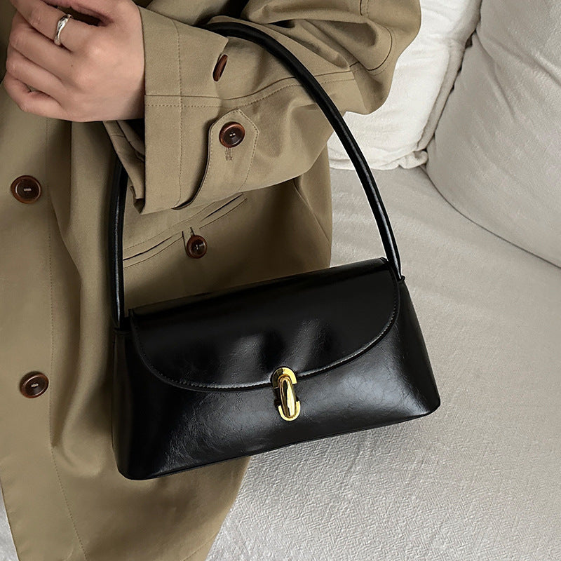 Elegant Structured Handheld Satchel