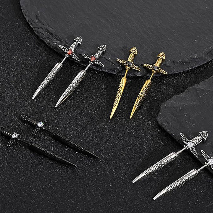 Gothic Sword-Shaped Earrings Bowlift
