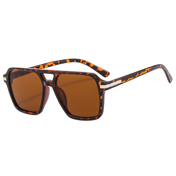 Women's fashionable square sunglasses with elegant metal finish Bowlift