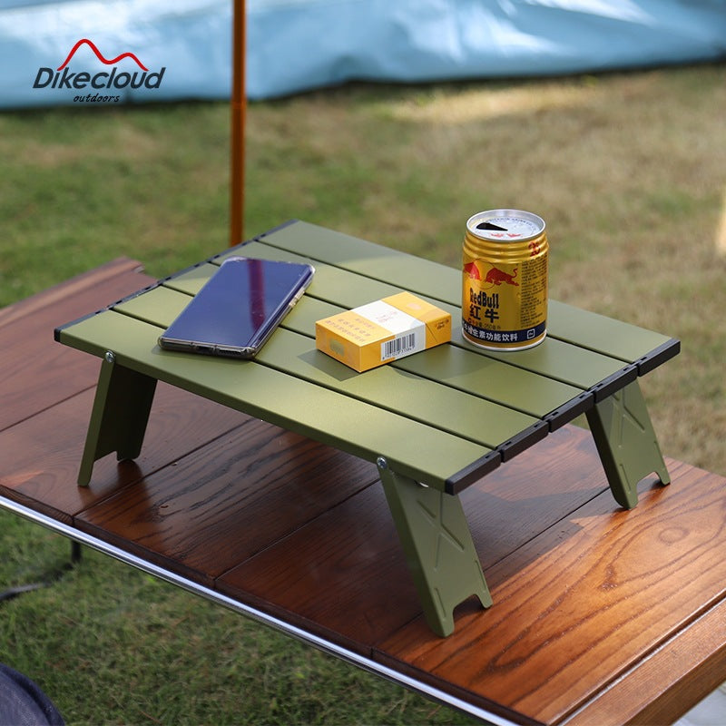 Foldable Camping Table With Lightweight Aluminum Frame Bowlift