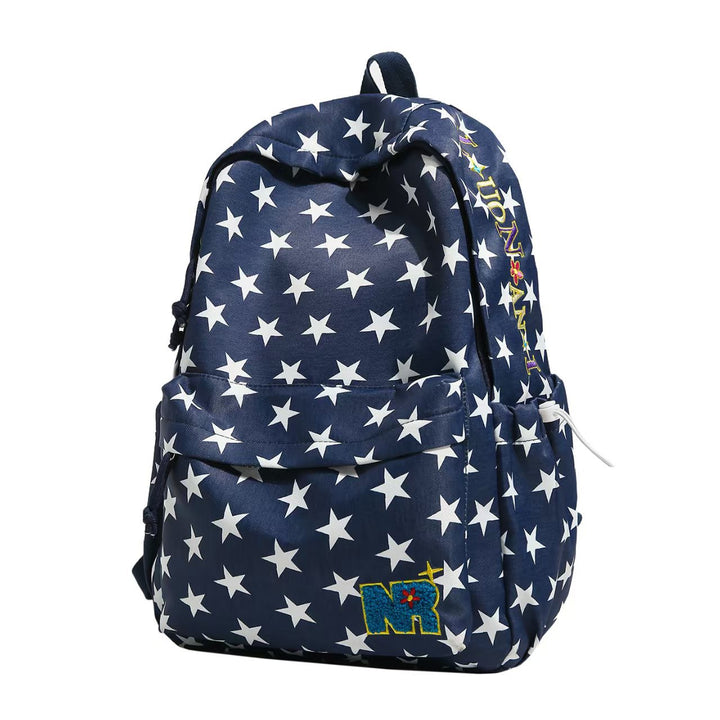 Star-Patterned Casual Backpack Bowlift