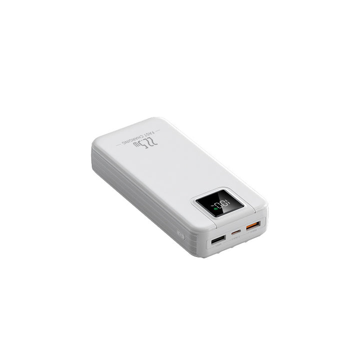 Portable power bank with intelligent fast charging function and digital charge level display Bowlift