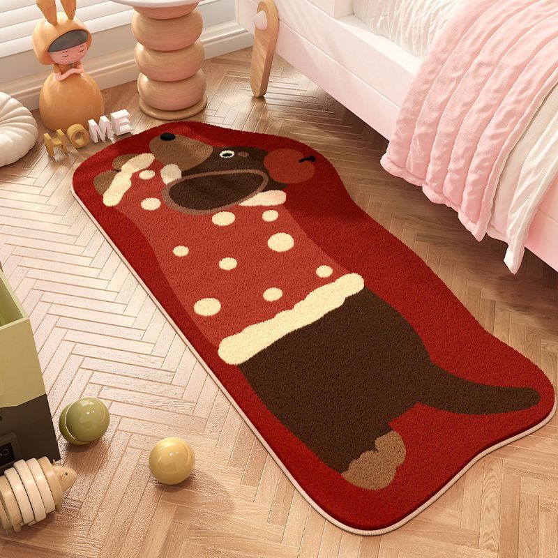 Playful Dog-Shaped Area Rug