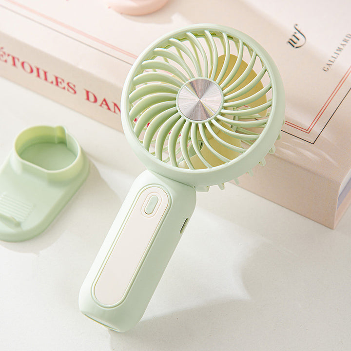 Unisex portable hand cooling fan with Peltier cooling module, stepless speed control and LED digital display Bowlift