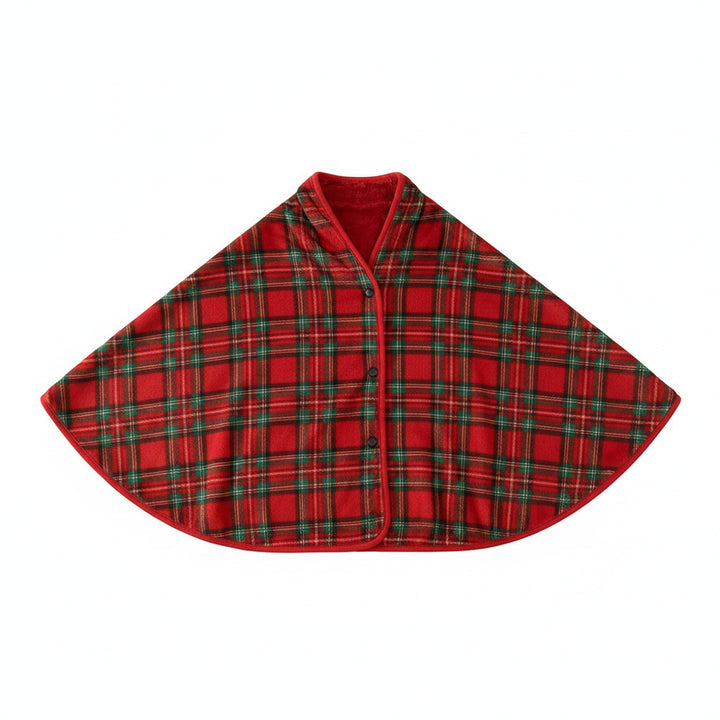 Ladies Cozy and Fashionable Blanket with Checkered Pattern Bowlift