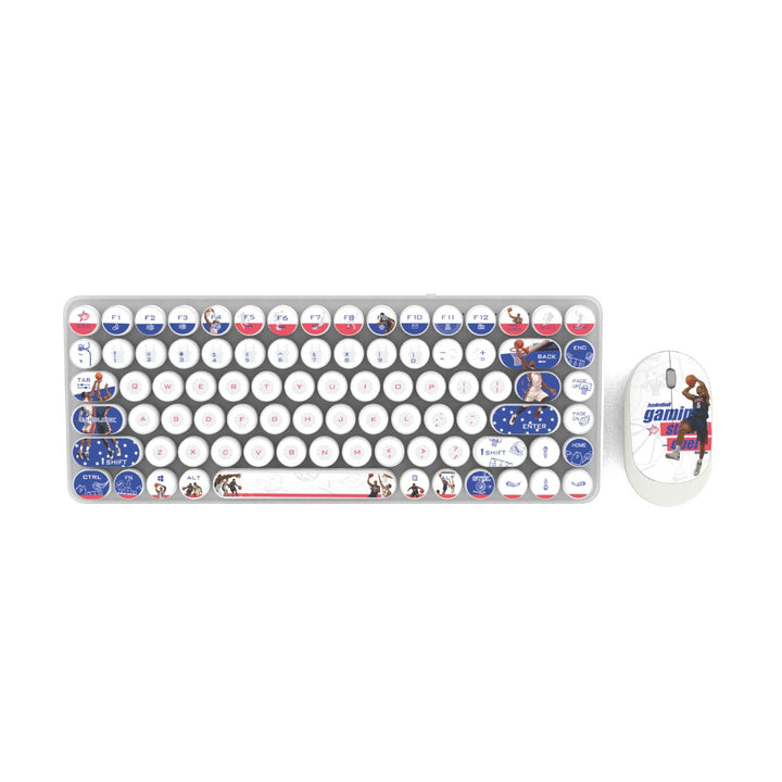 Retro-Design Keyboard and Mouse Set Bowlift