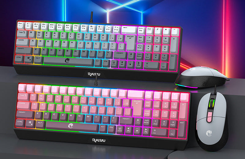 Ergonomic RGB Gaming Keyboard Bowlift