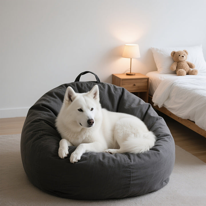 Cozy Oversized Bean Bag Dog Bed