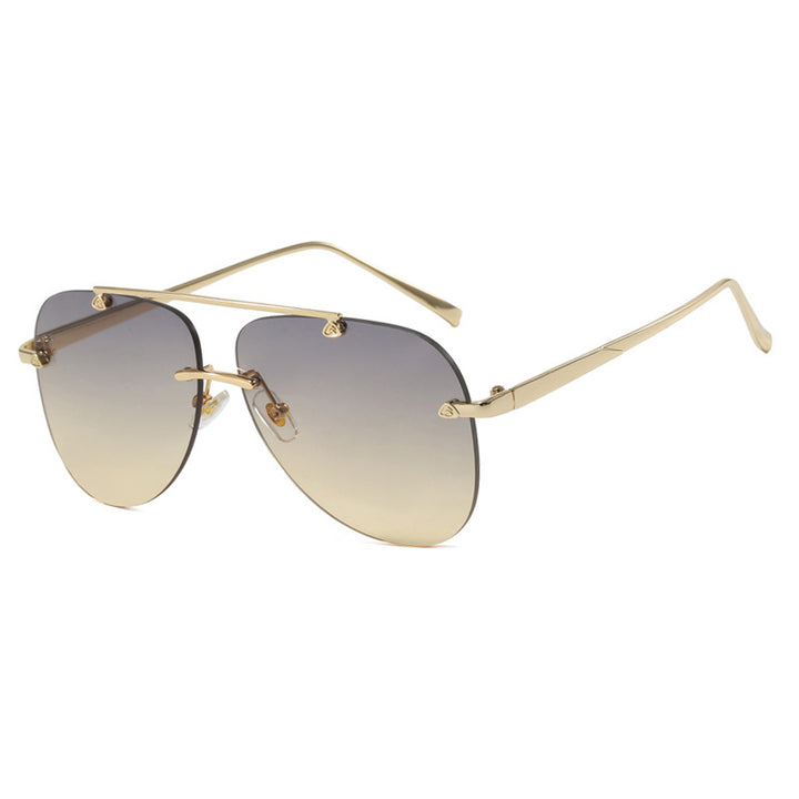 Women's elegant pilot sunglasses with UV protection and reflective lenses Bowlift