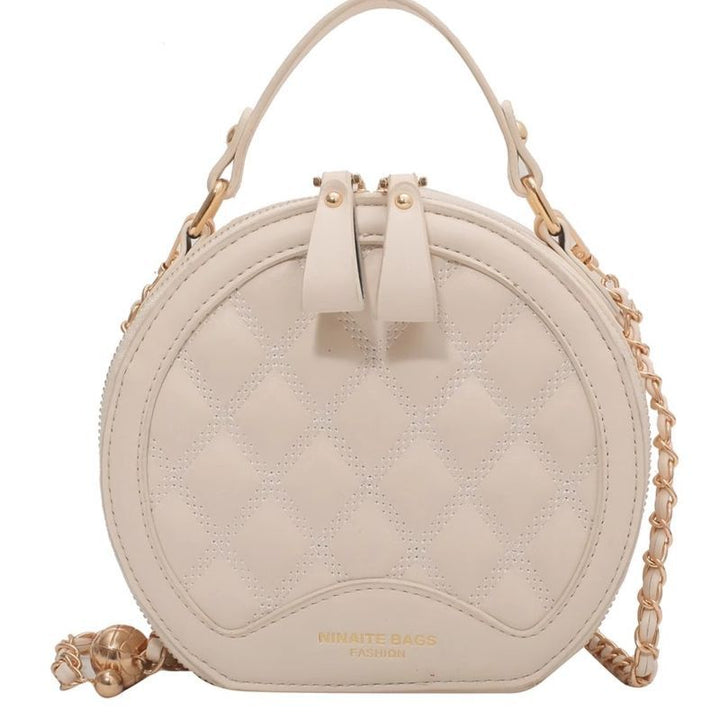Quilted Round Crossbody Bag Bowlift