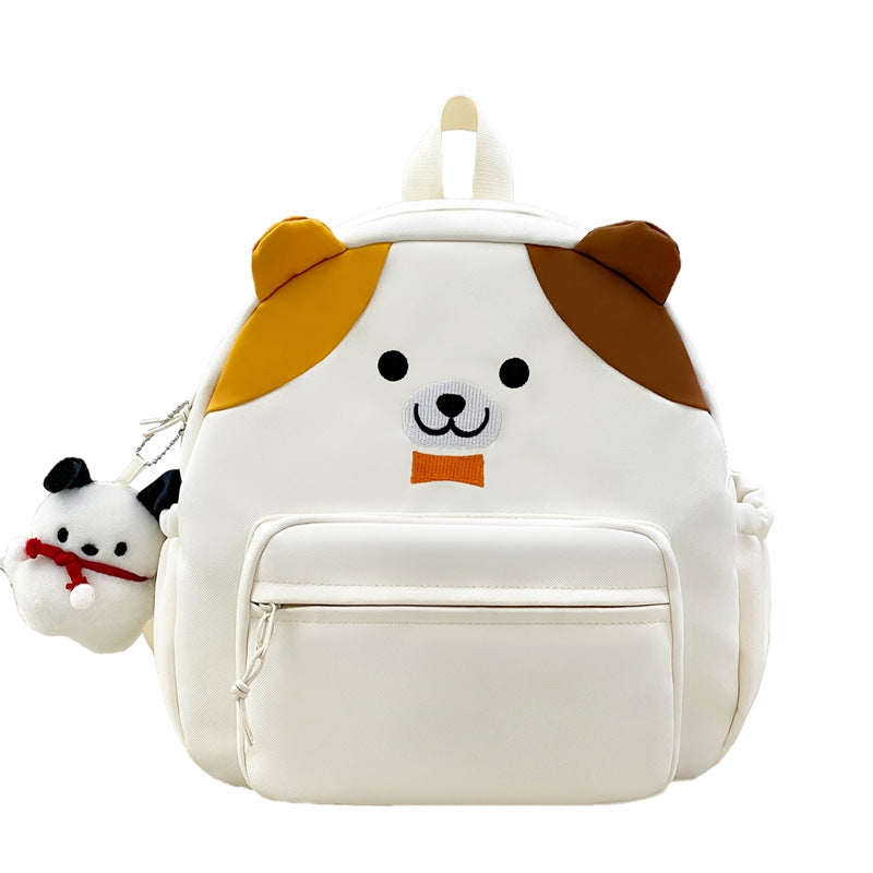 Plush backpack with cute dog design Bowlift