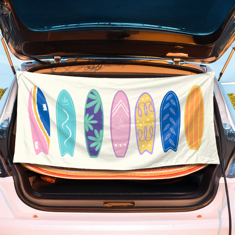 Multifunctional beach towel with cheerful fruit pattern Bowlift