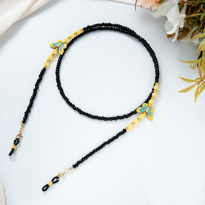 Beaded Eyewear Chain with Decorative Elements Bowlift